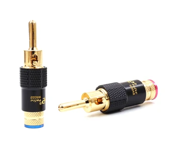 4pcs HIFI /lot New Brass Banana Plug with Lock Palic Plug Speaker Cable Speaker Amplifier Connector for DIY RCA speaker cable
4pcs HIFI /lot New Brass Banana Plug with Lock Palic Plug Speaker Cable Speaker Amplifier Connector for DIY RCA speaker cable