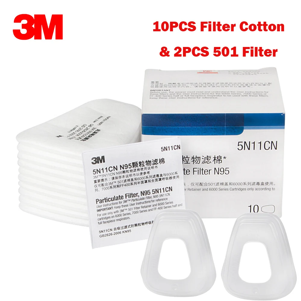 3M 5N11 10PCS Filter Cotton N95 Particulate Filter Gas Mask Respirator Use with 6000 7000 Series Filter Cartridges Dust Mask
3M 5N11 10PCS Filter Cotton N95 Particulate Filter Gas Mask Respirator Use with 6000 7000 Series Filter Cartridges Dust Mask