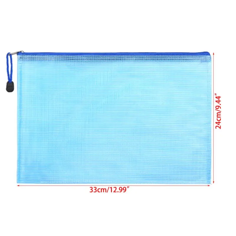 A4 Size Mesh Document File Bags Storage Pouch with Zipper for Cosmetics Offices DXAC 
A4 Size Mesh Document File Bags Storage Pouch with Zipper for Cosmetics Offices DXAC