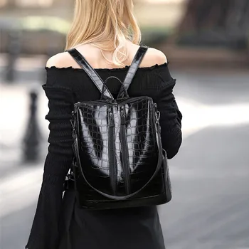 Fashion Women Solid Color Backpack Stone Pattern Zipper Shoulder Bag Backpack Student Bag Student Backpacks #119
Fashion Women Solid Color Backpack Stone Pattern Zipper Shoulder Bag Backpack Student Bag Student Backpacks #119