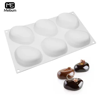 6 Cavity Cobblestone Shape Silicone Mold DIY Fruit Pudding Mould Chocolate Pastry Dessert Cake Modle Kitchen Baking Tools 
6 Cavity Cobblestone Shape Silicone Mold DIY Fruit Pudding Mould Chocolate Pastry Dessert Cake Modle Kitchen Baking Tools