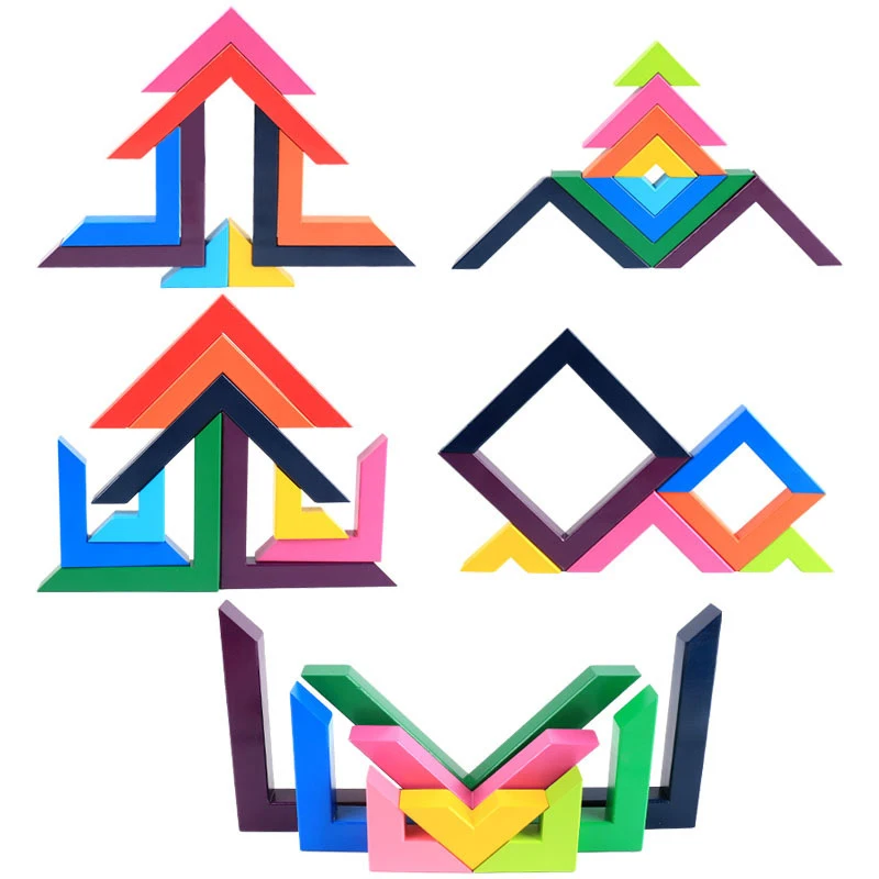 Wooden Rainbow Right-angle Building Blocks Toy Creative Space Balance Skills Early Education Rainbow Toys for Children
Wooden Rainbow Right-angle Building Blocks Toy Creative Space Balance Skills Early Education Rainbow Toys for Children