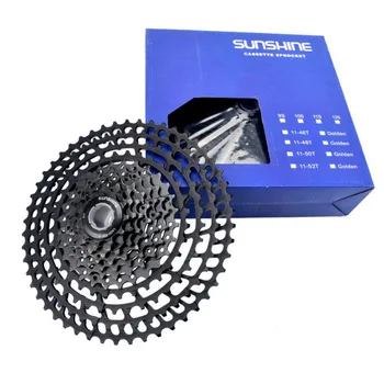 SUNSHINE 11Speed MTB Bike Cassette Sprocket 50T Ultralight Large Tooth Freewheel 7075 Aviation Aluminum Hollow Design
SUNSHINE 11Speed MTB Bike Cassette Sprocket 50T Ultralight Large Tooth Freewheel 7075 Aviation Aluminum Hollow Design