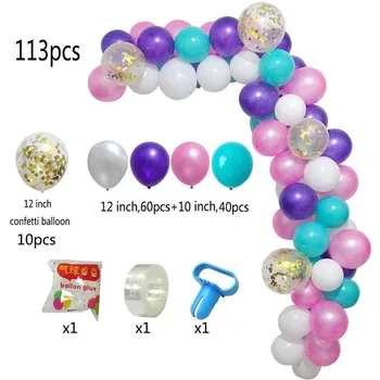 113 PCS-Inch Balloon Garland Arch Set Blue Pink White Purple Balloon Garland Wedding Birthday Graduation Party Decoration
113 PCS-Inch Balloon Garland Arch Set Blue Pink White Purple Balloon Garland Wedding Birthday Graduation Party Decoration