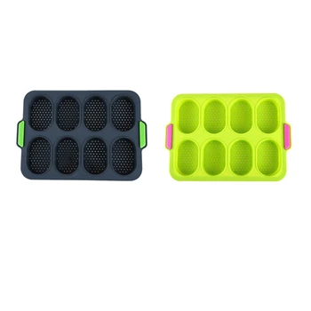 2PCS Non-Stick Baking Tray Silicone French Bread Cake Burger Mold Tray Kitchen Baking Tools 
2PCS Non-Stick Baking Tray Silicone French Bread Cake Burger Mold Tray Kitchen Baking Tools