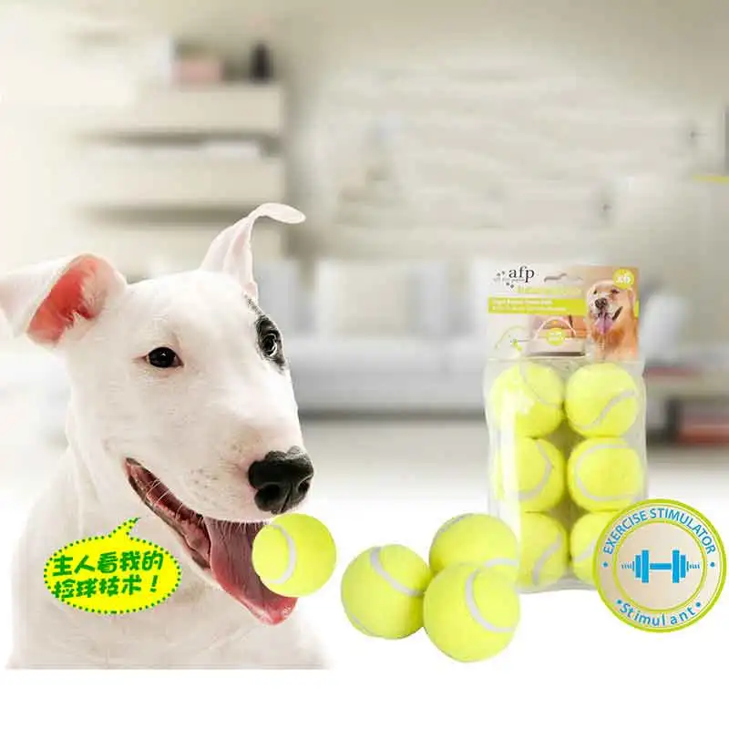 6pcs Dog Tennis strong rubber Balls Replacement Exercise Trainer Launcher Thrower smart pet toys Cat Sport Toy AFP Hyper Fetch
6pcs Dog Tennis strong rubber Balls Replacement Exercise Trainer Launcher Thrower smart pet toys Cat Sport Toy AFP Hyper Fetch