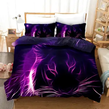Fluorescent Line Lion Bedding Set Bedroom Decor 100% Microfiber Soft Luxury 1PC Duvet Cover with Pillowcases No Comforter
Fluorescent Line Lion Bedding Set Bedroom Decor 100% Microfiber Soft Luxury 1PC Duvet Cover with Pillowcases No Comforter