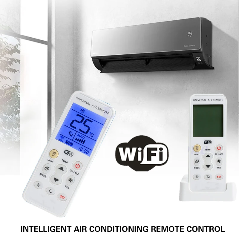 Remote Controller Air Conditioner Remote Air Conditioner Controller WIFI ABS Universal Intelligent LCD Smart Air-Conditioning
Remote Controller Air Conditioner Remote Air Conditioner Controller WIFI ABS Universal Intelligent LCD Smart Air-Conditioning
