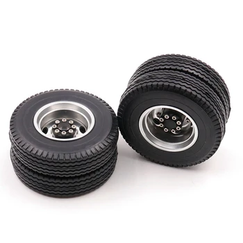 Rear Rubber Loader Wheels with Rims for Tamiya 1/14 Scale Tractor Rear, for Tamiya 1/14 RC Tractor Trailer Truck
Rear Rubber Loader Wheels with Rims for Tamiya 1/14 Scale Tractor Rear, for Tamiya 1/14 RC Tractor Trailer Truck