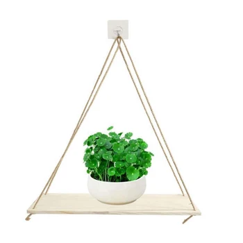Twine Wooden Wall Shelf Flower Pot Rack Nordic Style Storage Rack Room Storage Swing Shelf Home Wall Hanging Pendant Ornaments
Twine Wooden Wall Shelf Flower Pot Rack Nordic Style Storage Rack Room Storage Swing Shelf Home Wall Hanging Pendant Ornaments
