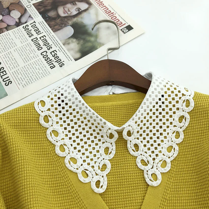 Female Fashion Shirt Detachable False Collar Cape Shawl Female Necklace Fake Collar for Women Girls Clothese Accessories
Female Fashion Shirt Detachable False Collar Cape Shawl Female Necklace Fake Collar for Women Girls Clothese Accessories
