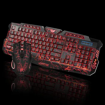 Gaming Keyboard Wired 2.4G keyboard and Mouse Set to Computer Multimedia Gamer Backlight USB Wired Full Key Mouse Keyboard #GM
Gaming Keyboard Wired 2.4G keyboard and Mouse Set to Computer Multimedia Gamer Backlight USB Wired Full Key Mouse Keyboard #GM