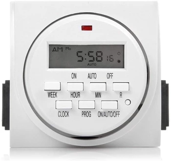 Programmable Timer Switch 220V 230V AC BIG LCD 1.6 Inch With UL Listed Relay Inside And Countdown Time Functio
Programmable Timer Switch 220V 230V AC BIG LCD 1.6 Inch With UL Listed Relay Inside And Countdown Time Functio