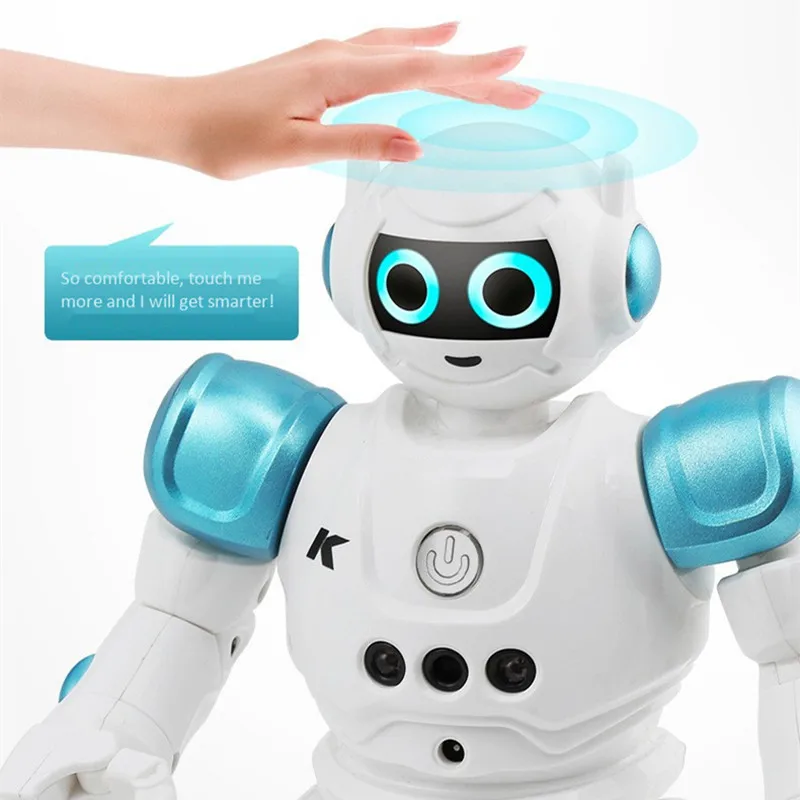 Фото Робот-игрушка детский с сенсорным управлением танцующим голосом и светодиодными