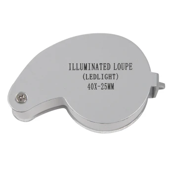 GTBL 6pcs 40x 25mm Magnifying Glass Jeweler Eye Loupe Magnifier With LED Light Case
GTBL 6pcs 40x 25mm Magnifying Glass Jeweler Eye Loupe Magnifier With LED Light Case