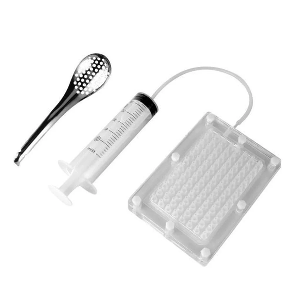 Caviar Maker with Tube & Spoon for Molecular Cuisine Professional Fish Roe Generation Tool Equipment Kitchen
Caviar Maker with Tube & Spoon for Molecular Cuisine Professional Fish Roe Generation Tool Equipment Kitchen