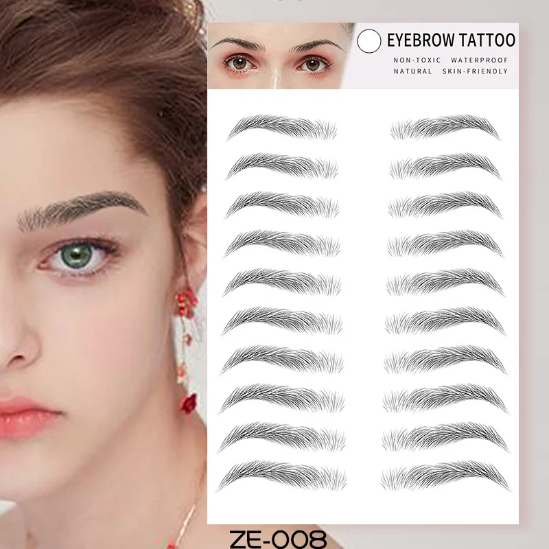 Fake Eyebrows Sticker Tattoos Waterproof Long Lasting Makeup False 4D Hair-like Eyebrows Tattoo Stickers Makeup Tool Cosmetics
Fake Eyebrows Sticker Tattoos Waterproof Long Lasting Makeup False 4D Hair-like Eyebrows Tattoo Stickers Makeup Tool Cosmetics