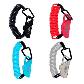 Helmet Lock with Coiled Security Cable to Secure Motorcycle Bike Helmets, Jackets and Other Gear - Choice of Color
Helmet Lock with Coiled Security Cable to Secure Motorcycle Bike Helmets, Jackets and Other Gear - Choice of Color