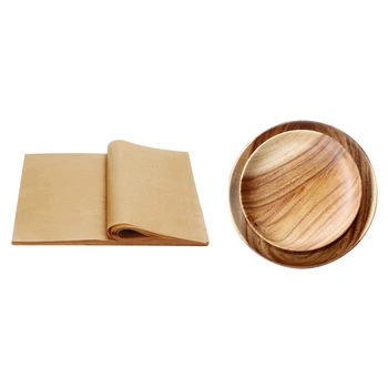 200 Pcs Unbleached Parchment Paper Non-Stick Baking Sheets with 2 Pcs Snack Plate Round Wooden Cake Fruits Dish
200 Pcs Unbleached Parchment Paper Non-Stick Baking Sheets with 2 Pcs Snack Plate Round Wooden Cake Fruits Dish