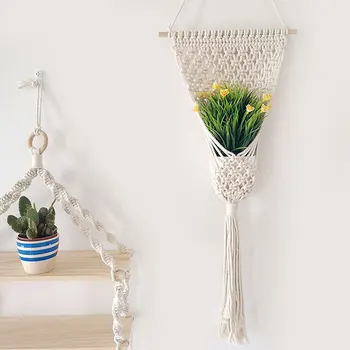 Hand-woven Tapestry Wall Hanging Tapestry For Flowerpot Wall Bohemian Pendant Dried Flower Net Bag Home Office Decoration
Hand-woven Tapestry Wall Hanging Tapestry For Flowerpot Wall Bohemian Pendant Dried Flower Net Bag Home Office Decoration