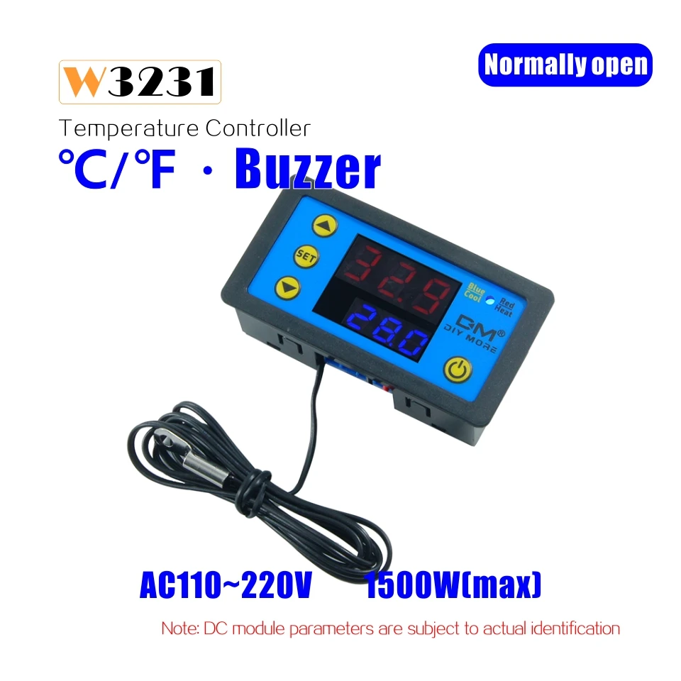 Терморегулятор W3230 W3231 12 В 24 110 220 В|Приборы для измерения температуры| |