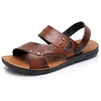 Korean version of the beach fashion breathable sandals men's soft bottom cool drag spray men's sandals S2nlxPa
Korean version of the beach fashion breathable sandals men's soft bottom cool drag spray men's sandals S2nlxPa