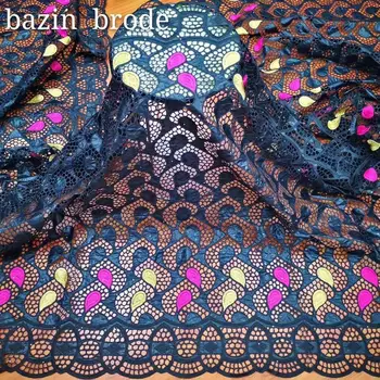 African bazin riche fabric with brode Latest fashion embroidery bazin lace fabric with net lace 5 yards
African bazin riche fabric with brode Latest fashion embroidery bazin lace fabric with net lace 5 yards