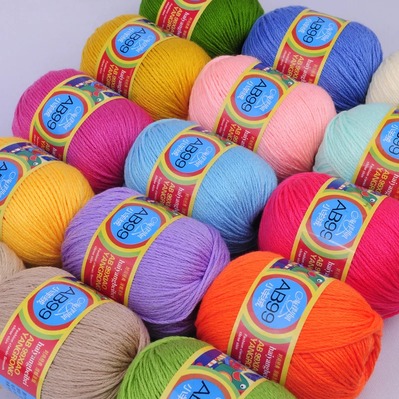 2pieces 50g shou bian zhi Sweater Baby Child Small Cashmere Baby Wool Crochet Crude chun mian xian
2pieces 50g shou bian zhi Sweater Baby Child Small Cashmere Baby Wool Crochet Crude chun mian xian