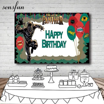 Sensfun Superhero Photography Backgrounds Black Panther Balloons Boys Birthday Party Backdrops For Photo Studio Custom
Sensfun Superhero Photography Backgrounds Black Panther Balloons Boys Birthday Party Backdrops For Photo Studio Custom