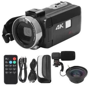 3 inch 4K HD Video Camera Wi-Fi Night Vision 16x Zoom Ultra-hd Touch Screen Digital Camcorder Camera Set with Remote Control
3 inch 4K HD Video Camera Wi-Fi Night Vision 16x Zoom Ultra-hd Touch Screen Digital Camcorder Camera Set with Remote Control