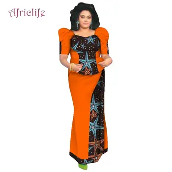 WY3061 2020 African Kanga Clothing 2 Pieces Women Puff Sleeve Top & Long Skirt Sets with Headtie African Maxi Women Skirt Suit
WY3061 2020 African Kanga Clothing 2 Pieces Women Puff Sleeve Top & Long Skirt Sets with Headtie African Maxi Women Skirt Suit