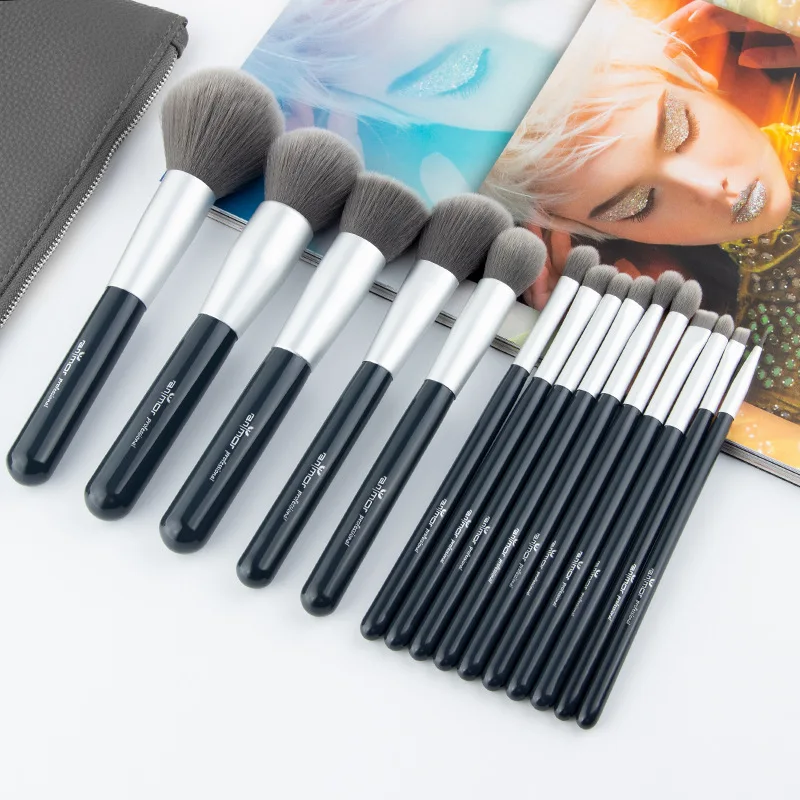 Anmor/Anmore 15 PCs Makeup Brush Set Blue Cat Gray Makeup Brush Set Beauty Tools Artificial Fiber
Anmor/Anmore 15 PCs Makeup Brush Set Blue Cat Gray Makeup Brush Set Beauty Tools Artificial Fiber