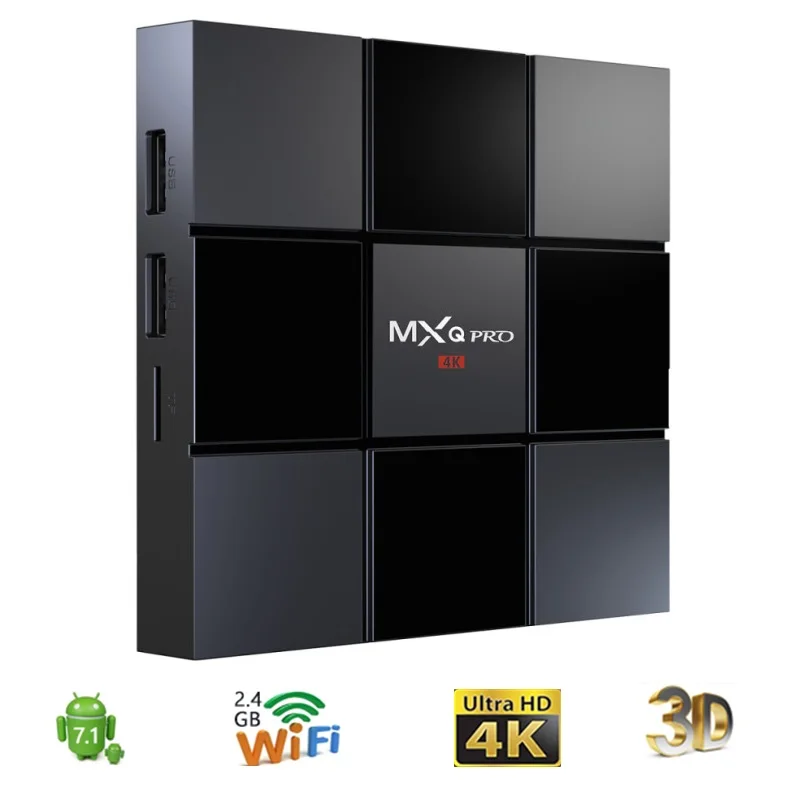 MXQ PRO Smart TV Box Android 7.1 ZXIC ZX296716 2GB DDR3 + 32GB EMMC 2.4G WiFi Set Top Box Media Player Support 4K H.265 100Mbps
MXQ PRO Smart TV Box Android 7.1 ZXIC ZX296716 2GB DDR3 + 32GB EMMC 2.4G WiFi Set Top Box Media Player Support 4K H.265 100Mbps