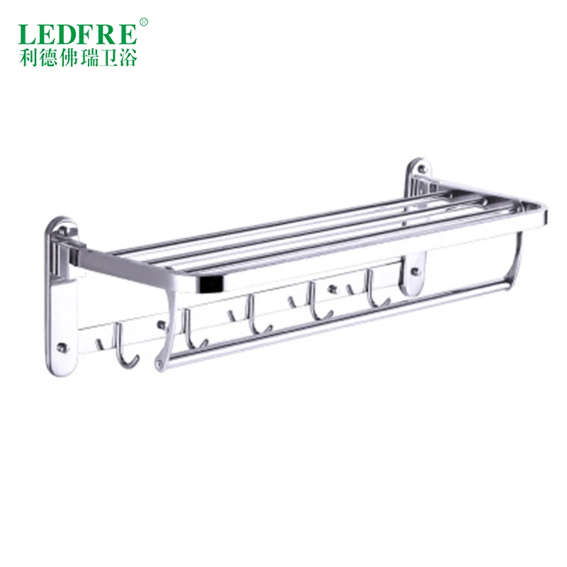 LEDFRE 304 Stainless Steel towel rack wall mount towel holder shelf towel shelf steel for hotel bathroom towel rack
LEDFRE 304 Stainless Steel towel rack wall mount towel holder shelf towel shelf steel for hotel bathroom towel rack
