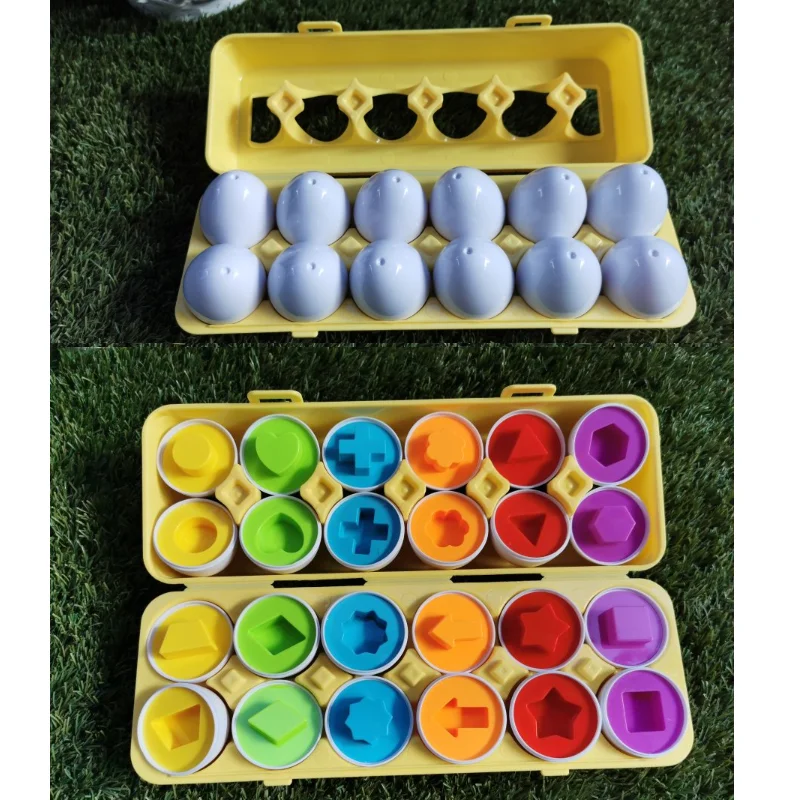12 шт. Детские Монтессори обучающая математическая игрушка умные яйца