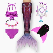 Summer Dress Mermaid Tail Swimsuit Costume Holiday Beach Bikini Children Christmas Gift Fantasy Swimsuit With Monofin Fin 
Summer Dress Mermaid Tail Swimsuit Costume Holiday Beach Bikini Children Christmas Gift Fantasy Swimsuit With Monofin Fin