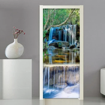 Waterfall Scenery Waterproof Self-Adhesive Door Sticker Wallpaper Wall Decals Living Room Bedroom Door Decoration Mural Stickers
Waterfall Scenery Waterproof Self-Adhesive Door Sticker Wallpaper Wall Decals Living Room Bedroom Door Decoration Mural Stickers