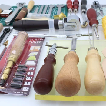 37 Pcs Leather Sewing DIY Craft Hand Stitching Tool Set with Awl Thinning Waxed Thread Thimble Kit Punching Processing
37 Pcs Leather Sewing DIY Craft Hand Stitching Tool Set with Awl Thinning Waxed Thread Thimble Kit Punching Processing