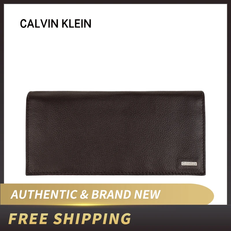 

Authentic Original & Brand new Luxury Calvin Klein Men's CK Logo Embossed Leather Long Wallet 79219