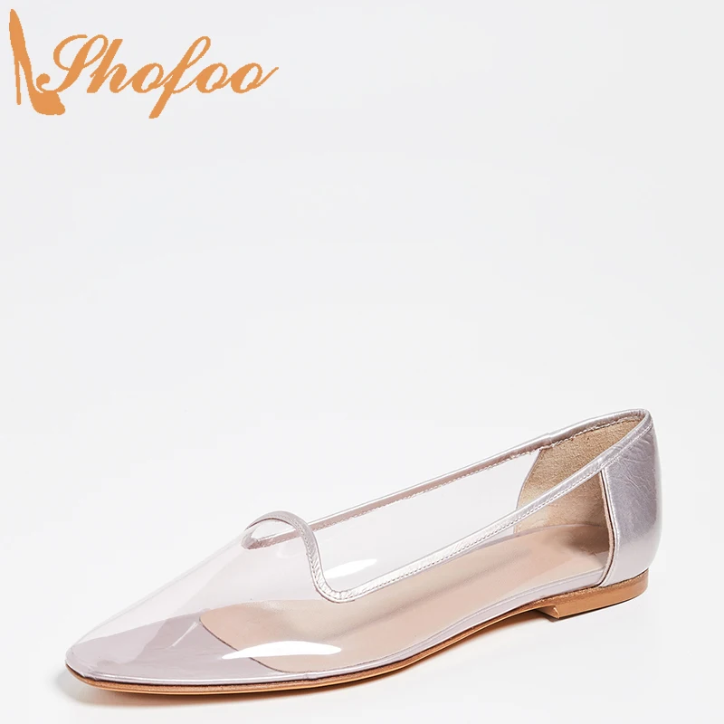 Clear Flats Women Metallic finish Heels Big Size 11 15 Lady Casual Shoes Slip On Loafers Round Almond Toe Fashion Concise Shofoo
Clear Flats Women Metallic finish Heels Big Size 11 15 Lady Casual Shoes Slip On Loafers Round Almond Toe Fashion Concise Shofoo