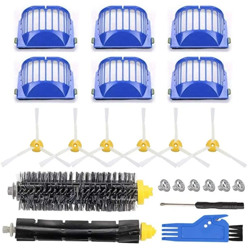 Replacement Parts for IRobot Roomba 500 600 Series Vacuum Kit Filters Side Brushes Bristle and Beater Brush
Replacement Parts for IRobot Roomba 500 600 Series Vacuum Kit Filters Side Brushes Bristle and Beater Brush
