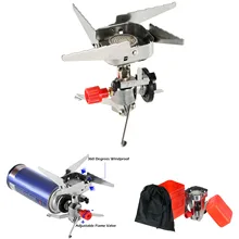 Outdoor 1000W Camping High Altitude Gas Stove Cooking System Hiking Equipment Piezo Ignition Folding Backpacking Stove with Box
Outdoor 1000W Camping High Altitude Gas Stove Cooking System Hiking Equipment Piezo Ignition Folding Backpacking Stove with Box