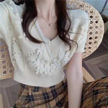 Alien Kitty Gentle 2020 Sweet Slim All Match Brief Knitted Vintage Cute Short Sleeves V-Neck High Waist All Match Chic Sweaters
Alien Kitty Gentle 2020 Sweet Slim All Match Brief Knitted Vintage Cute Short Sleeves V-Neck High Waist All Match Chic Sweaters