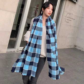New style a plaid scarf in autumn and winter 2019 women's double faced color matching cashmere like warm color stripe shawl
New style a plaid scarf in autumn and winter 2019 women's double faced color matching cashmere like warm color stripe shawl