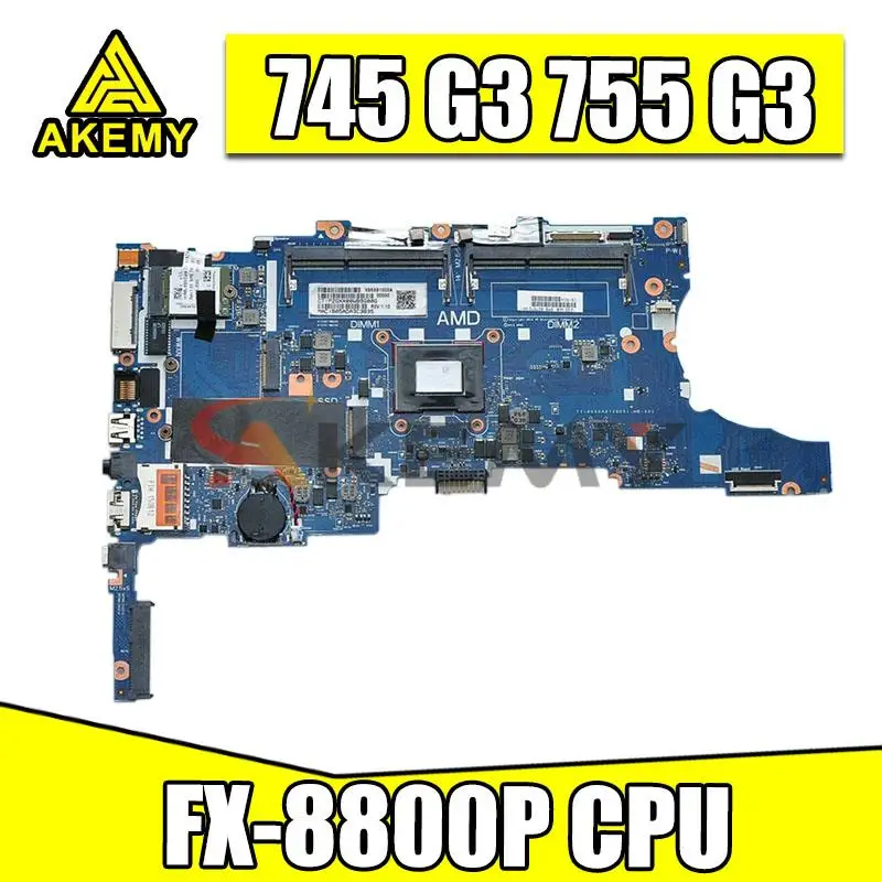 For HP 745 G3 845 755 Laptop Motherboard FX-8800P CPU 100% Fully Tested | Компьютеры и офис