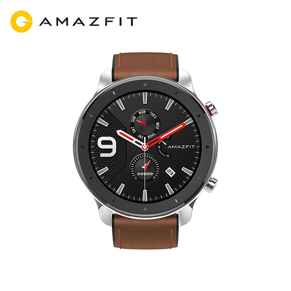 

AMAZFIT GTR Global Version SmartWatch 47mm 24 Days Standby 5ATM Water Resistant Smart Watch Bluetooth 5.0 GPS Heart Rate Monitor