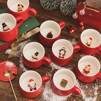Christmas Mug Coffee Milk Breakfast Mug Snowman Ceramic Tea Cup Cartoon 3D Animal Christmas Gift Water Cup Office Drinkware
Christmas Mug Coffee Milk Breakfast Mug Snowman Ceramic Tea Cup Cartoon 3D Animal Christmas Gift Water Cup Office Drinkware
