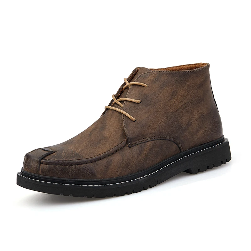 High Top plus velvet shoes Men's Work Safty Shoes Army Boot Ankle Lace-up Combat Boots Size 47 Winter Leather shoes %1718
High Top plus velvet shoes Men's Work Safty Shoes Army Boot Ankle Lace-up Combat Boots Size 47 Winter Leather shoes %1718