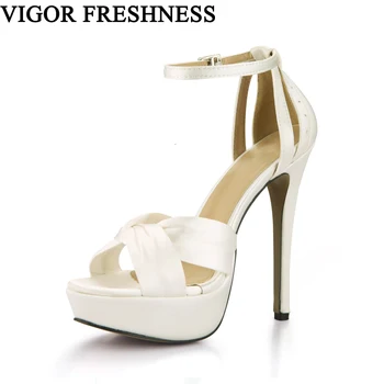 VIGOR FRESHNESS Summer Sandals Woman Shoes14CM Extreme High Heels Party Women Summer Shoes Ladies Gladiator Sandals Fashion CG02
VIGOR FRESHNESS Summer Sandals Woman Shoes14CM Extreme High Heels Party Women Summer Shoes Ladies Gladiator Sandals Fashion CG02