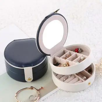 2 Tiers Faux Leather Travel Case Jewelry Box Makeup Earrings Case Storage Organizer Container Jewelry Packaging Cases 쥬얼리 디스플레이
2 Tiers Faux Leather Travel Case Jewelry Box Makeup Earrings Case Storage Organizer Container Jewelry Packaging Cases 쥬얼리 디스플레이
